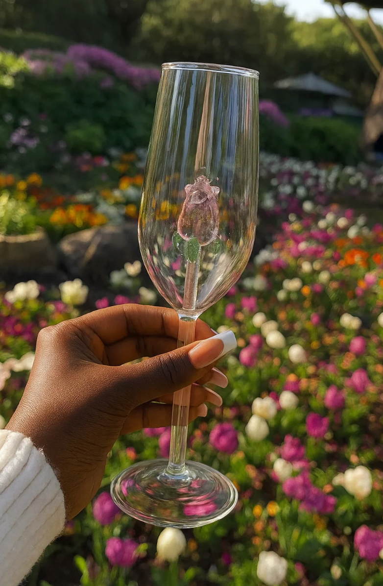 Rose Elegance Champagne Glass