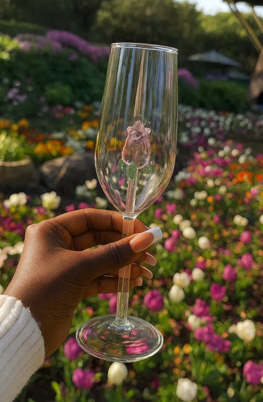 Rose Elegance Champagne Glass