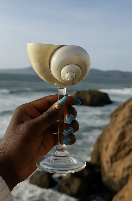 The Mermaid’s Kiss Champagne Glass